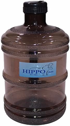 ZForce Eco Friendly 1 Gallon BPA FREE Reusable Plastic Drinking Water Big Mouth Bottle Jug Container with Holder Drinking Canteen