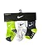 Nike Toddler Baby Non-Slip Socks 3 Pack Size 06-12 Months Neon Green/White/Gray