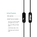 iRAG S801 In-Ear Earbud Headphones with Extra Bass and Microphone Earphones for iPhone Samsung HTC LG and all 3.5mm Audio Jack Devices