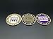 Set of 3 Metal Poker Buttons - Dealer, Small Blind, Big Blind