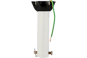 Nianzcy Extension Rod,Ceiling Fan Downrod with Ball Head,Downrod Extension for Fan,1 inch Outside Diameter, Ceiling Fan Boom Suitable for a Wide Range of Ceiling Fans (white, 4 Inch)