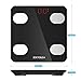 Bluetooth Body Fat Scale, ZOETOUCH Smart Digital Bathroom Weight Scale with iOS and Android APP Wireless Body Composition Analyzer Fitness Health Monitor Capacity up to 180 kg/396 lbs, Black
