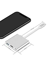 Adaptador USB C a HDMI   Woohubs USB C Hub Multipuerto Adaptador 3 en 1 Hub con USB 3.0,4k HDMI y PD Entrega Compatible para MacBook Pro 2018 2017 2016 Chromebook Pixel y más Tipo c adavices.