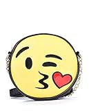 Olivia Miller Emoji Bag Crossbody Handbag with Shoulder Chain Strap (KISS),One Size