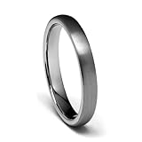 4mm Round Tungsten Wedding Band
