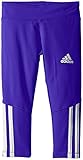 adidas Little Girls' Toddler Performance Tight Legging, Dark Purple, 2T