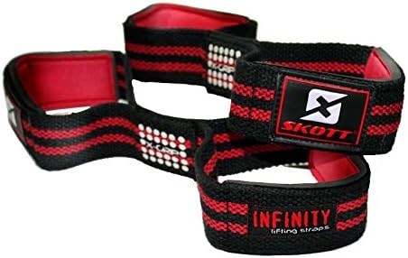 Figure 8 Weight Lifting Straps - Best Powerlifting Bodybuilding Accessories for Heavy Workout Wrist Support - Improves Gripping Strength Dramatically - Standard and Plus Size (2 Pack)