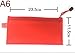 Catsayer A6 30pcs 9 x 4-1/2 inches Waterproof Plastic Double Layer Zipper File Bags Invoice pouches Bill Bag Pencil Pouch Pen Bag (Random Color)