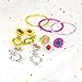 Princess Dress Up Set 4 Pairs of Shoes + Fashion Jewelry Accessories Little Girl Role Play Fashion Beauty Gift Set for Girls Ages 3-10 (4 Pairs Slippers and Jewelry Set)