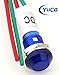 PACK OF 10 YuCo YC-9WRT-23B-120-10 BLUE LED 9MM MINIATURE INDICATOR PILOT LIGHT 120V AC/DC