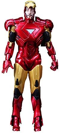 XBWJ Marvel Avengers 3: Iron Man Action Figure 7 Inch/18cm, Iron Man Toys, Joint Movable / Glowing Children's Toys