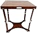 Spiderlegs Folding Cafe Table, 30-Inch, Mahogany
