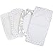 BaeBae Goods Premium Bassinet Fitted Sheet Set - 4 Pack 100% Jersey Knit - Grey and White - Chevron Pattern - Standard Size Oval or Halo Bassinet Pads