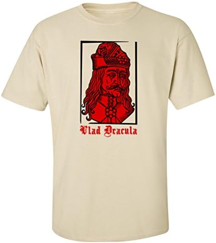 Dracula Vlad Tepes The Impaler T-shirt-natural-3XL-F