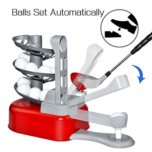 SOKY 5-6 Year Old Boys Gifts, Toddler Golf Set for Boys Girls 3-8 Year Old Christmas Birthday Present Outdoor Sports for Kids Golf Clubs Early Educational Toys for 3-6 Year Old Boys Girls Red - Thumbnail 5