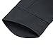 Zicac Men's Casual Fashion Military Zip Button Cotton Jacket Coat (US:L(Asian Tag 3XL),Black)