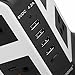SAFEMORE Power Strip 8-Outlet with 4-Port 4.2A USB Desktop Charging Station(White+Black)