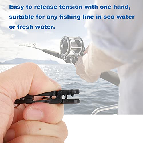Snap Release Clip, Heavy Tension Downrigger Release Clips for Offshore Fishing, Planer Board, Weight, Kite, Pack of 10