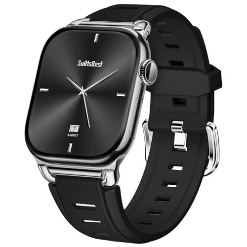 Suitisbest Bands Compatible with Apple Watch Bands for Women 38mm 40mm 41mm 42mm 44mm 45mm 46mm 49mm Men, Waterproof Soft Silicone Sport Band Straps for iWatch Series 11 10 9 8 7 6 5 4 SE Ultra