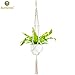 FLORO Indoor-Outdoor Macrame Plant Hanger, All Natural Hemp Rope Braided Securely to Hold Your Houseplants