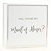 Andaz Press Rose Gold Foil Will You Be My Maid of Honor Proposal Box, Set of 5, Bridal Party Proposal Ideas Shiny Metallic Rose Gold Copper Wedding Party Supplies Bridesmaid Bridal Shower Bachelorette