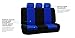 FH Group FB050115 Flat Cloth Seat Covers (Blue) Full Set – Universal Fit for Cars Trucks & SUVs