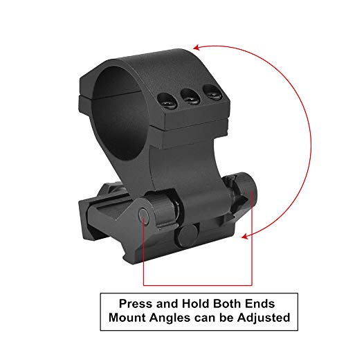 Beileshi Rifle Scope Tactical Optics 4X Magnifier with Quick Flip to Side FTS Mount 42mm Center Height for Red Dot Reflex Sight and AIMPOINT Sights