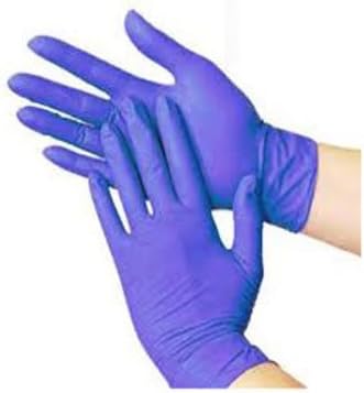 Blue Nitrile Disposable Glove Medical Exam 3.5 Mil, Powder Free 2XL Size (500)