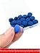 Kenkio 30 Pieces Cue Tips 13 mm Pool Billiard Cue Stick Tips Replacement with Storage Box for Snooker Pool Cues, Blue