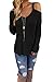 Dokotoo Womens Oversized Cold Open Shoulder Long Sleeve V Neck Loose Knitted Sweater Under 20 Pulover Top Blouse X-Large Black