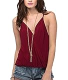 Solid Color Chiffon Summer Pleated V Neck Sexy Sleeveless Tops Blouses Shirt