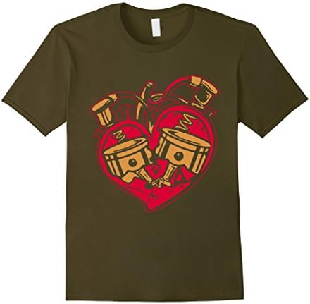 Mens Diesel Mechanic Tee Shirt - Diesel Mechanic Love Shirts 2XL Olive