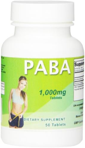 Eden Pond Para Amino Benzoic Acid Highest Quality Supplement, 50 Count