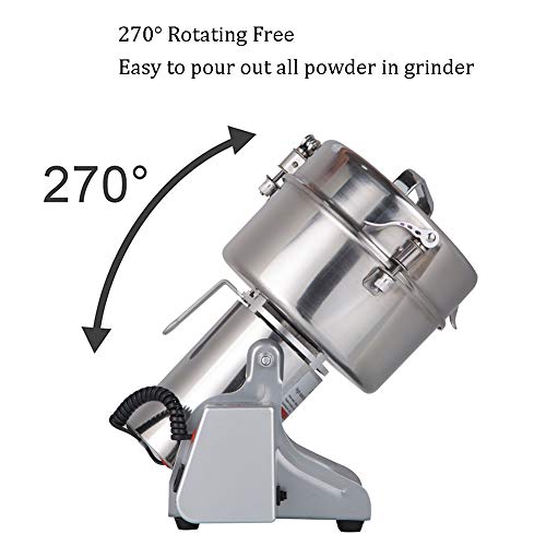 APWONE 500gram Electric Spice Grinder Powder LCD Digital Stainless Steel Ultra Grinder Machine Pulverizer for Kitchen Herb Spice Pepper Coffee Corn - Thumbnail 4
