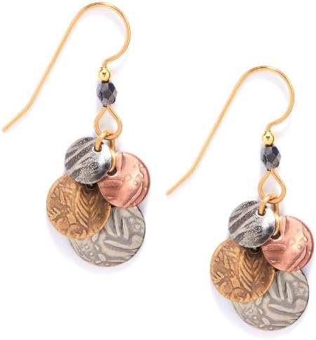 Silver Forest Cascading Mixed Metal Drop Earrings