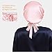 LilySilk 100% Mulberry Silk Bonnet, 19 Momme Silk Night Sleep Cap Adjustable Hair Wrap for Sleeping, Light Plum