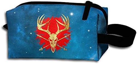 Deer Hunting Head Camoflauge Deer Travel Cosmetic Bag Portable Organizer Multifuncition Handbag