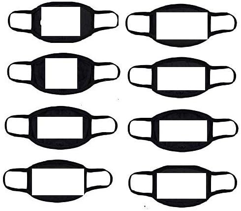8PCS Fashion Anime Mouth Mask,Cotton Mask Black Anti Dust Face Mouth Mask for Kids Teens Men Women