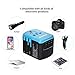 All in One Universal USB Travel Power Adapter with 3 USB Port and Type-C International Wall Charger Worldwide AC Power Plug 8 Pin AC Socket for Multi-Nation Travel UK, EU, AU, Asia Over 200 Countries