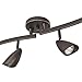 GLOBE Electric 59376 Grayson 6-Light Adjustable S-Shape Track Lighting, Bronze Color, Oil Rubbed Finish