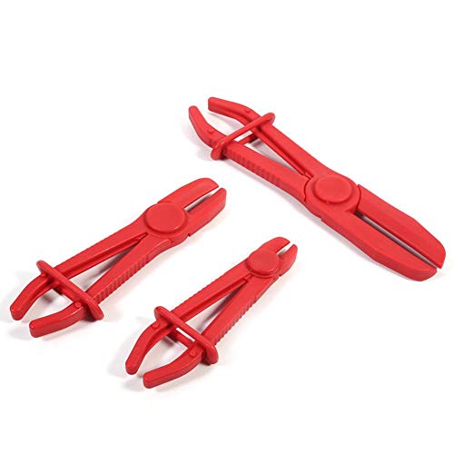 3 Pcs Flexible Hose Line Clamp Plier Nylon Brake Fuel Water Line Clamp