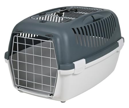 Trixie 39861 Capri III Open Top Transportbox, 40 × 38 × 61 cm, hellgrau/grau
