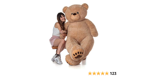 Amazon Com Giant Teddy Brand 6ft Premium Quality Giant Stuffed Teddy Bear Stuffed Animal Toys Games