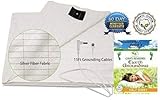 Gaia's Remedies Earthing Grounding Half Sheet with Cord â€¢ Fits King or Queen â€¢ Organic Cotton - Silver Antimicrobial Fiber. EMF Protection - Sleep Therapy, Relieve Pain, Inflammation, Beige color