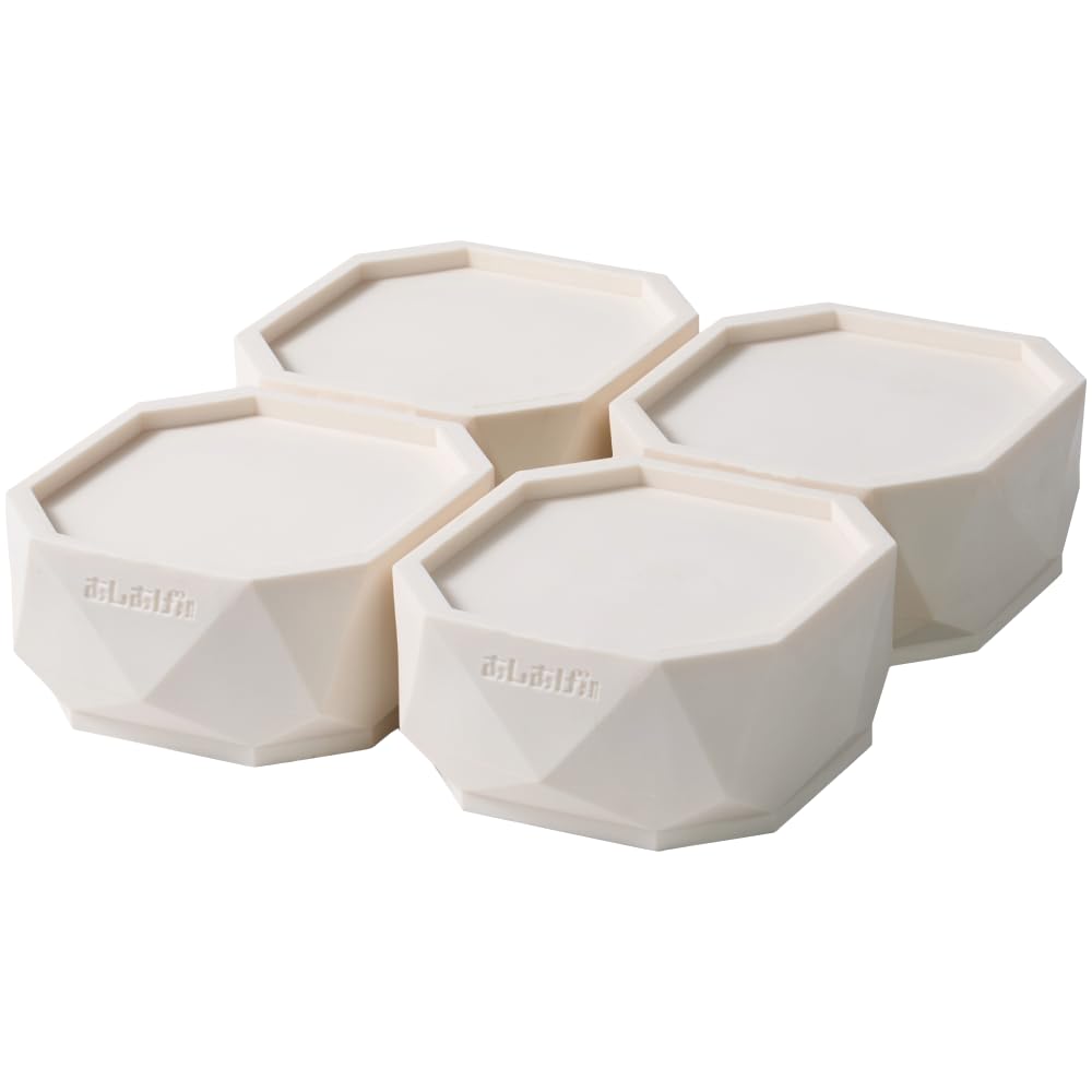 タツフト 洗濯機用かさ上げ台 防振防音 高さ調整ゴムマット あしあげ隊 4個入り TFi-9045 1セット商品画像