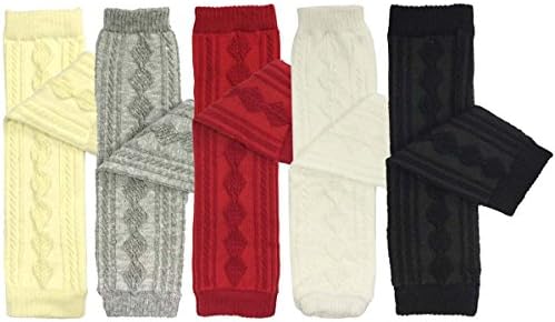 Bowbear Set of 5 Baby &amp; Toddler Leg Warmer Collection Premium Value Pack, O/S, VS7
