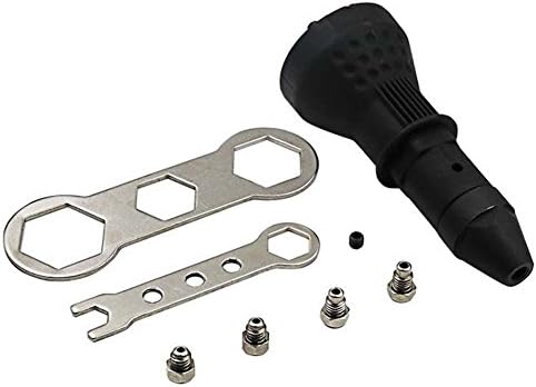 Doublele Electric Rivet Nut Riveting Tool Cordless Riveting Drill Adaptor Insert Nut Tool Adapter 2.2-3.2mm,Gun Riveting Drill Adaptor Insert Nut Tool