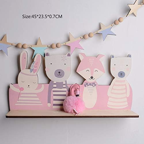 Bedroom Wall Shelf DIY Original Wood Storage Holder Organization Shelf Home Decor Kids Room Wall Decoration 2
