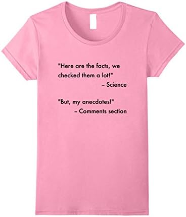 Womens Funny Science Facts Shirt Medium Pink