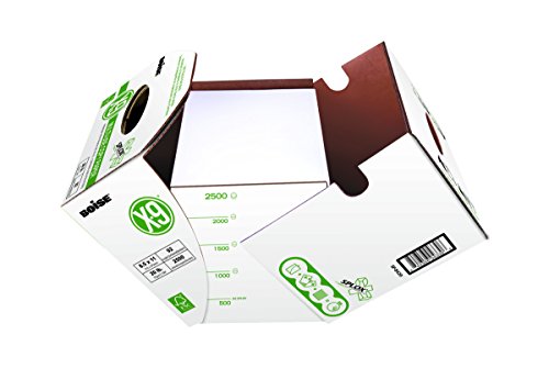 BOISE X-9 Multi-Use Copy Paper, SPLOX (Easy carry box), 3-Hole Punch, 92 Bright, 8.5 x 11, Reamless (2,500 Sheets)